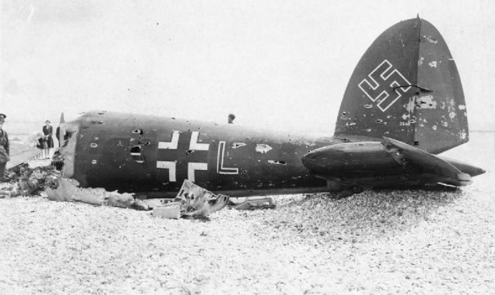 3 The rear fuselage shot down by PO Wakeham and PO Lord Shuttleworth of No. 145 Squadron, 11 July 1940
