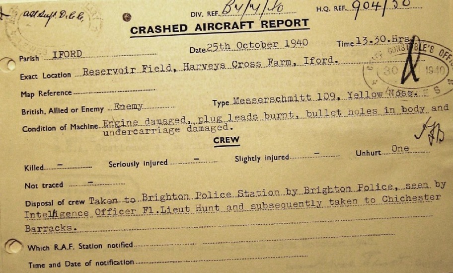 3 Crashed Aircraft Report