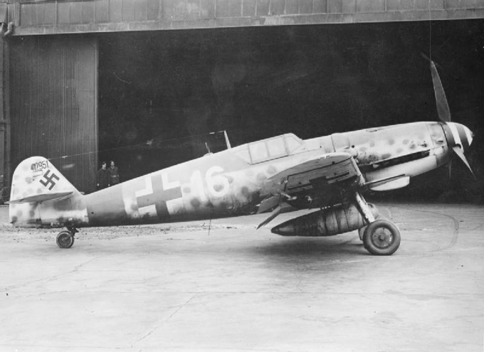 Messerschmitt Bf 109G-6U2 W.Nr. 412951 White 16 which landed in error at Manston