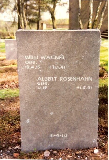 Gefr.W.Wagner 31-01-41 Gefr.A.Rosenhahn 01-06-41