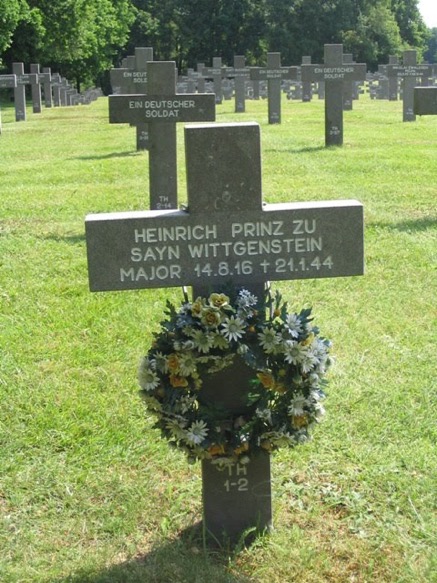 (4) major heinrich prinz zu sayn-wittgenstein luftwaffe night fighter ace grave tomb